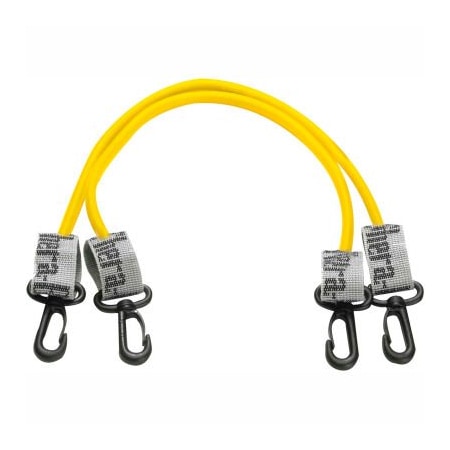 Fabrication Enterprises Thera-Band Exercise Station Accessory, 24" Yellow Tubing with Connectors, 1 Pair 10-1579